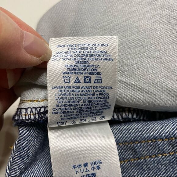 Land’s End Square Rigger Jeans Traditional Fit Blue Sz 33 - Picture 12 of 15